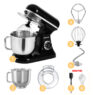Domowy robot kuchenny planetarny 6L BERGMANN TC002 3500 W BLACK waga dotykowe pokretlo