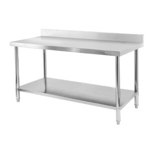 Zdjęcie produktu: Stół gastronomiczny ze stali nierdzewnej przyścienny z półką Mega-M X STANDARD 180x70x85 cm