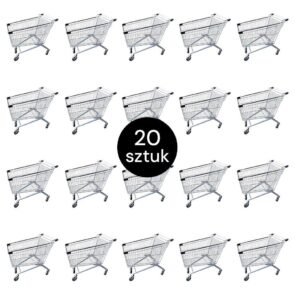 Zdjęcie produktu: Wózek sklepowy zakupowy Mega-M YR 215L S-60 cm ZESTAW 20 szt