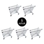 Zdjęcie produktu: Wózek sklepowy zakupowy  Mega-M YR 215L S-60 cm ZESTAW 5 szt