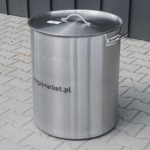 Zdjęcie produktu: Garnek ze stali nierdzewnej wysoki z pokrywką Mega-M 115L 50×60 cm POSERWISOWY