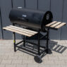 grill ogrodowy węglowy typu beczka, grill węglowy Mega-M