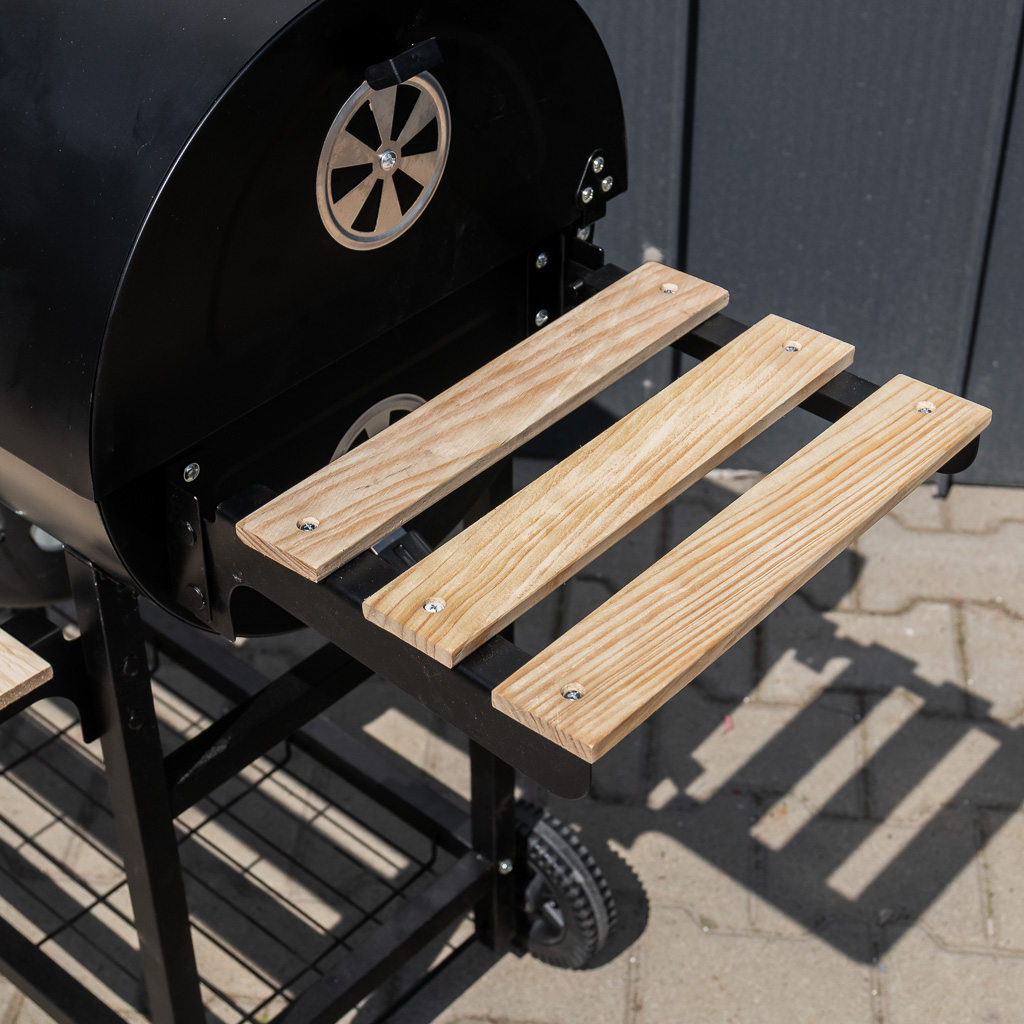 grill ogrodowy węglowy typu beczka, grill węglowy Mega-M