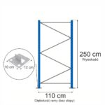 Zdjęcie produktu: Rama Mega-M XR H-250 cm G-110 cm W-8 cm niebieska (w elementach)