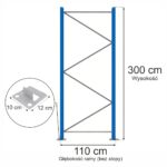 Zdjęcie produktu: Rama Mega-M XR H-300 cm G-110 cm W-8 cm niebieska (w elementach)