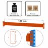 Trawers belka pozioma Mega-M XR 180 cm, 12x5 cm