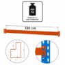 Trawers schodkowy belka pozioma Mega-M XR 180 cm, 6x4 cm