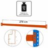 Trawers schodkowy belka pozioma Mega-M XR 270 cm, 11x5 cm